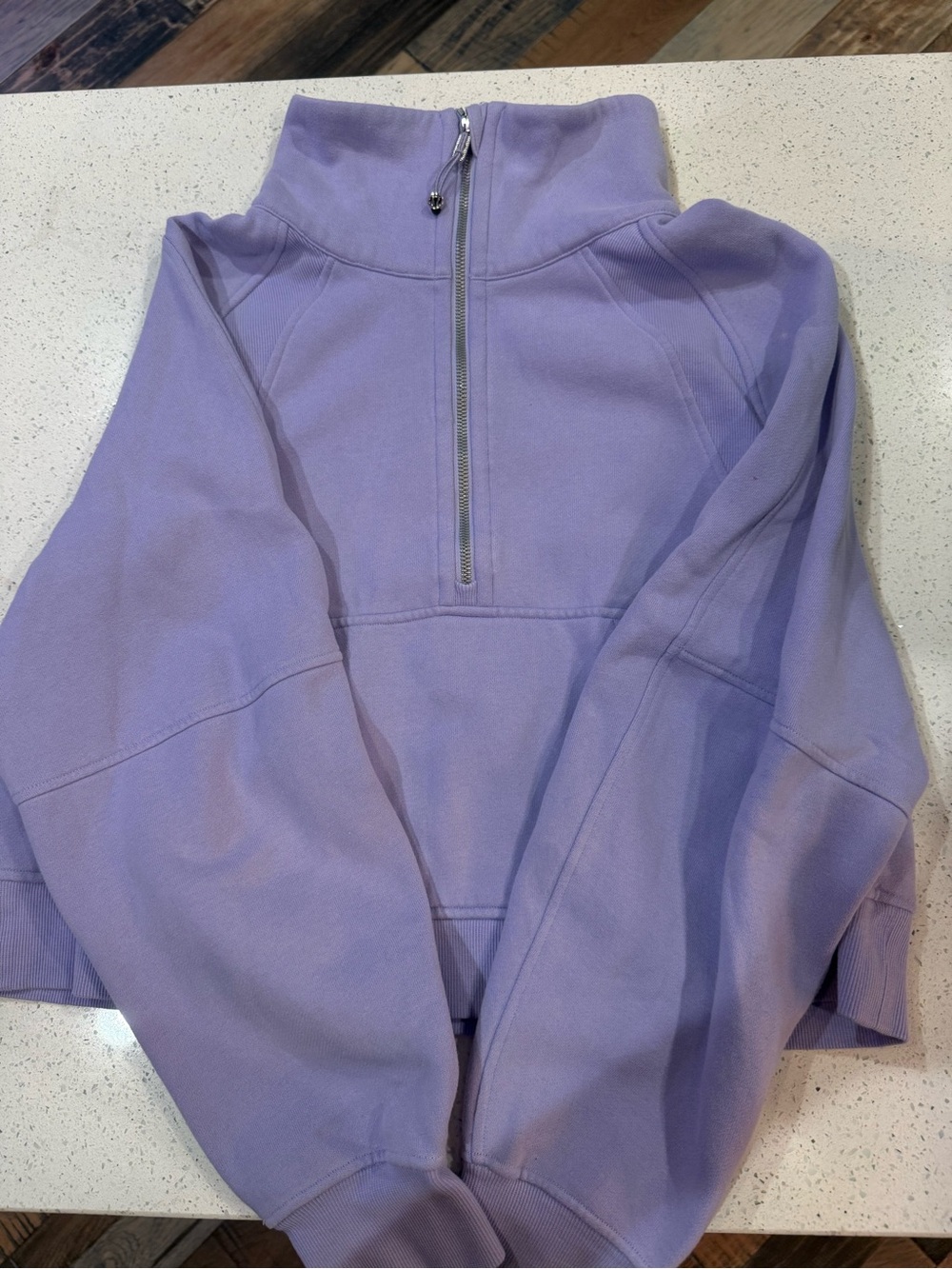 lululemon athletica Lavender Half-Zip Teddy Pullover Jacket